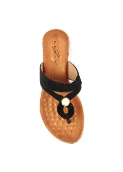 Lunar Black Ezra Sandal