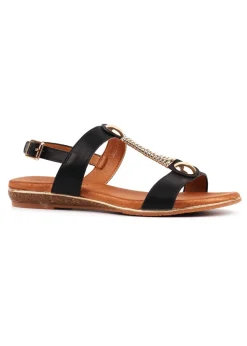 Lunar Black Renoir Sandal