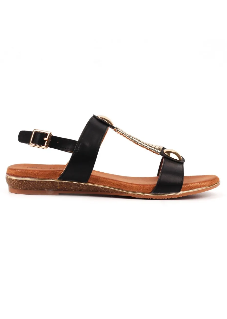 Lunar Black Renoir Sandal