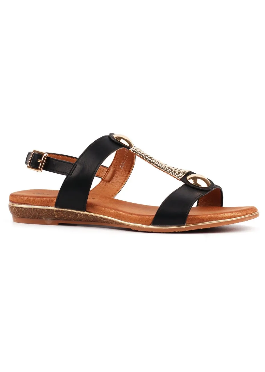 Lunar Black Renoir Sandal