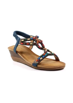 Lunar Blue Epsom Sandal