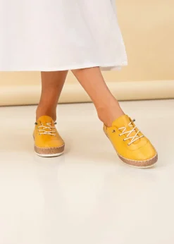 Lunar Mustard Evie Plimsoll