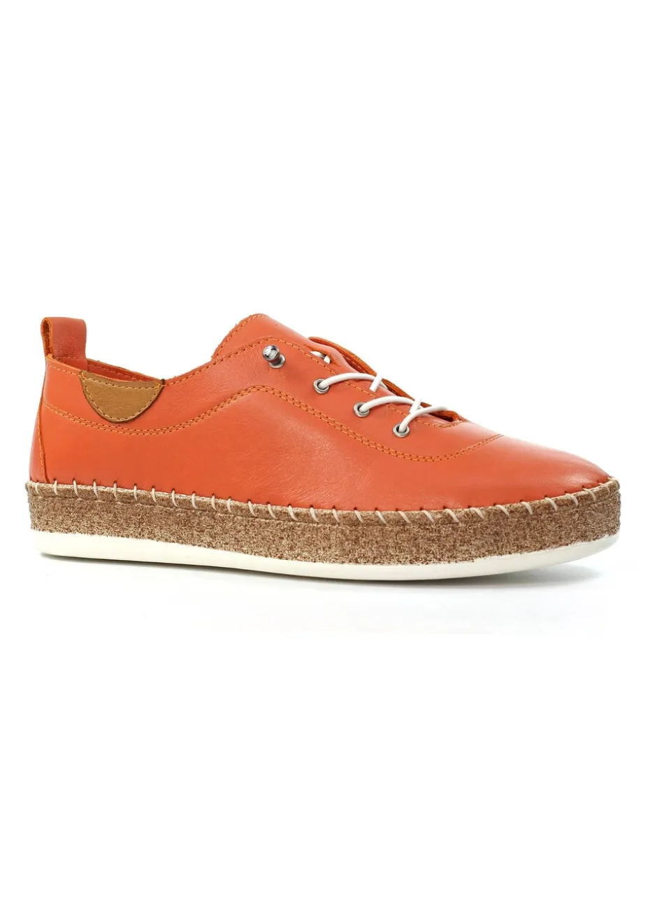Lunar Orange Evie Plimsoll