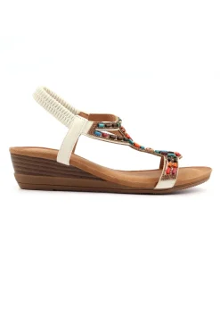 Lunar White Epsom Sandal