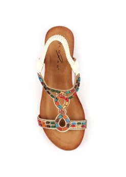 Lunar White Epsom Sandal