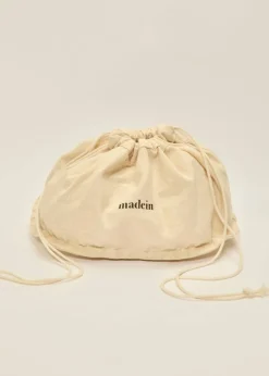 Madein Cream Luxe Polly Bow with Golden Accent