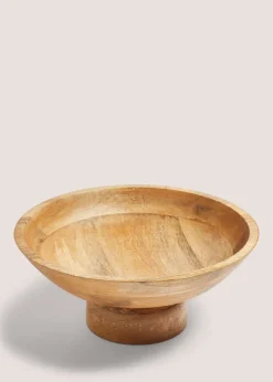 Mango Wood Footed Bowl