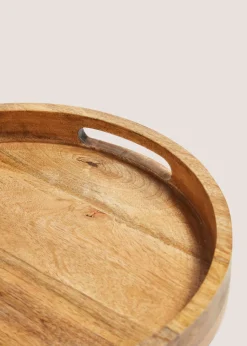 Mango Wood Footed Bowl