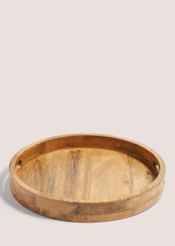 Mango Wood Footed Bowl