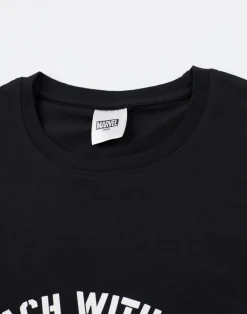 Marvel Adults Black Venom Short Sleeve Long Leg Pyjama Set