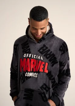 Marvel Boys Grey Hooded Blanket