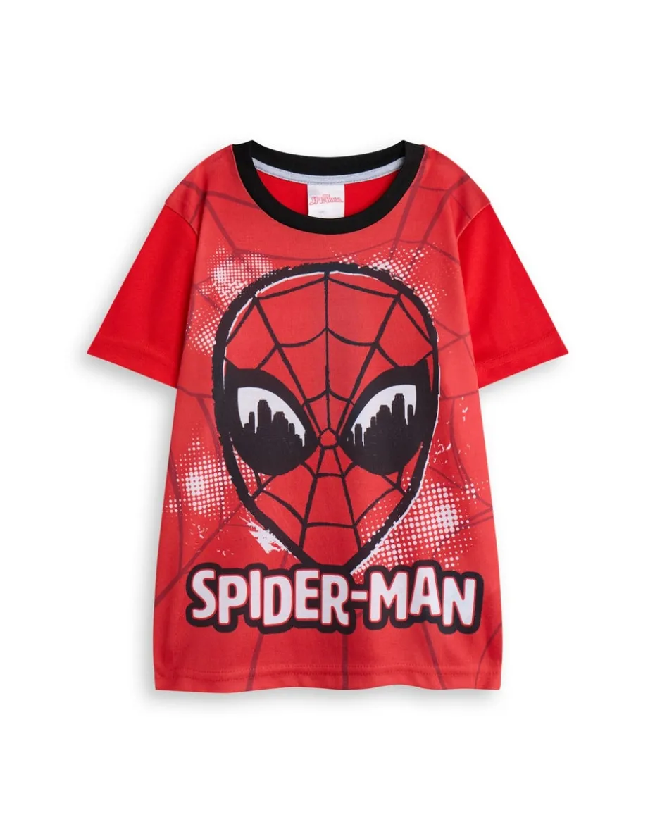 Marvel Boys Red Character Face Pyjama Set (2 - 10 Years)
