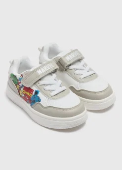 Marvel Boys White Trainers (Younger 4-12)