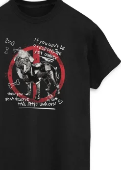 Marvel Deadpool & Wolverine Dogpool Men Black T-Shirt