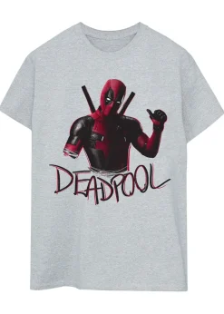 Marvel Deadpool & Wolverine Chill Men Navy T-Shirt