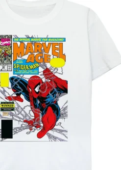Marvel Kids White Spider-Man Age Comic Cover Printed T-Shirt (3-13 yrs)