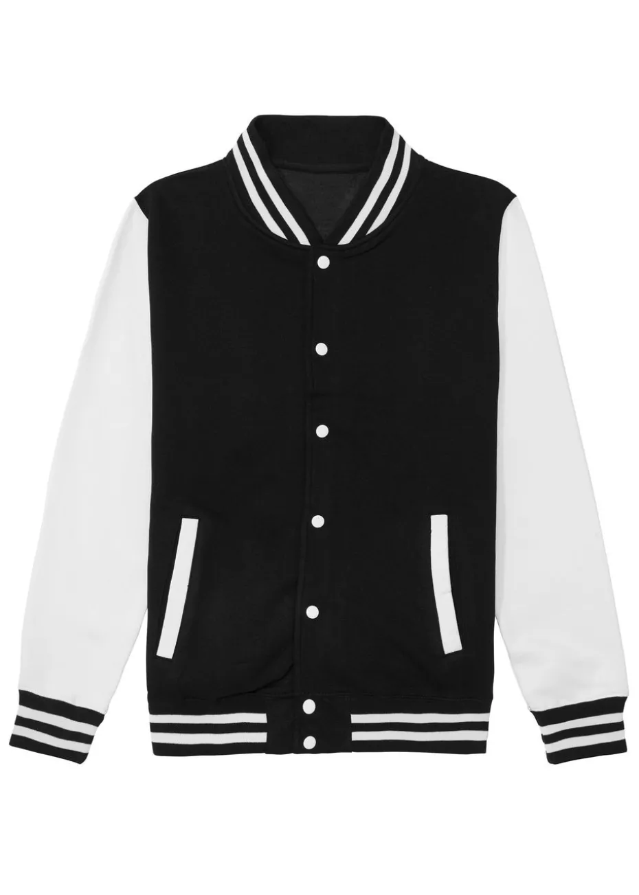 Marvel Spider-Man Big Brother Club Boys Black Varsity Jacket (3-13 Years)