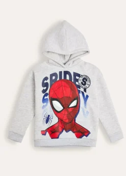 Marvel Spiderman Boys Grey Hoodie