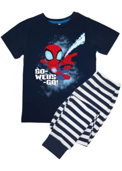 Marvel Spider-Man Go Web Go Boys Navy Pyjamas (3-8 Years)