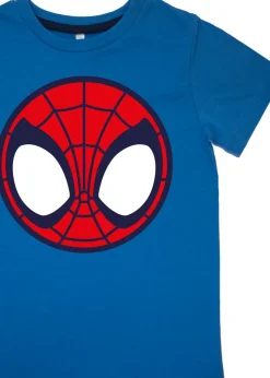 Marvel Spider-Man Icon Kids Royal Blue Camo Pyjamas (3-8 Years)
