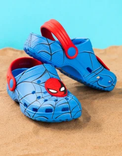 Marvel Spiderman Kids Blue Clogs (Younger 6-12 Older)