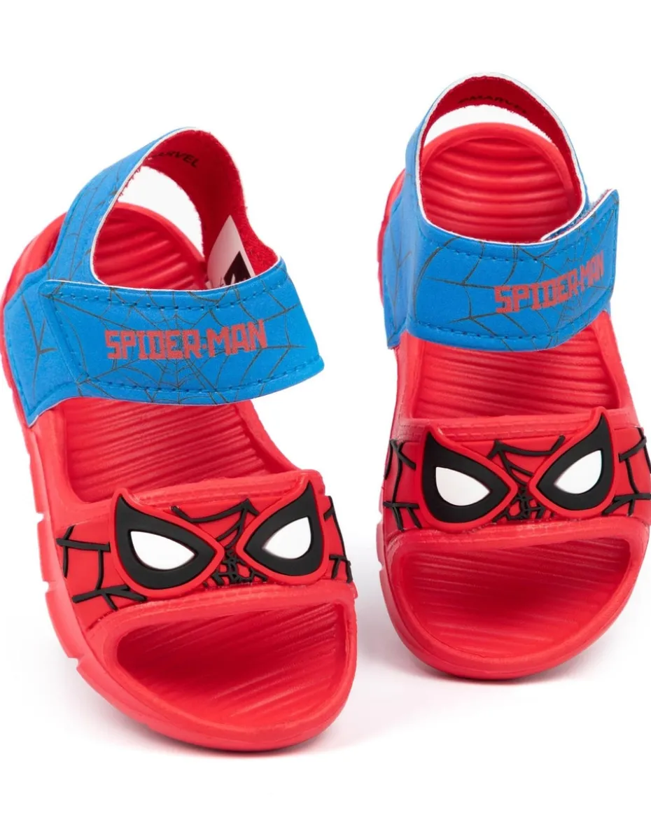 Marvel Spiderman Kids Red Sandals (Younger 6-12 Older)