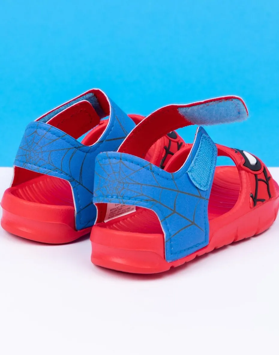 Marvel Spiderman Kids Red Sandals (Younger 6-12 Older)