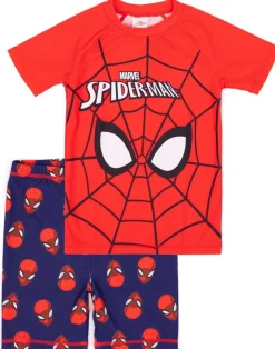Marvel Spiderman Kids Red 2 Piece Swim Set (2-10 Years)