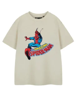 Marvel Spiderman Web Slinger Beige T-Shirt (2-14 Years)