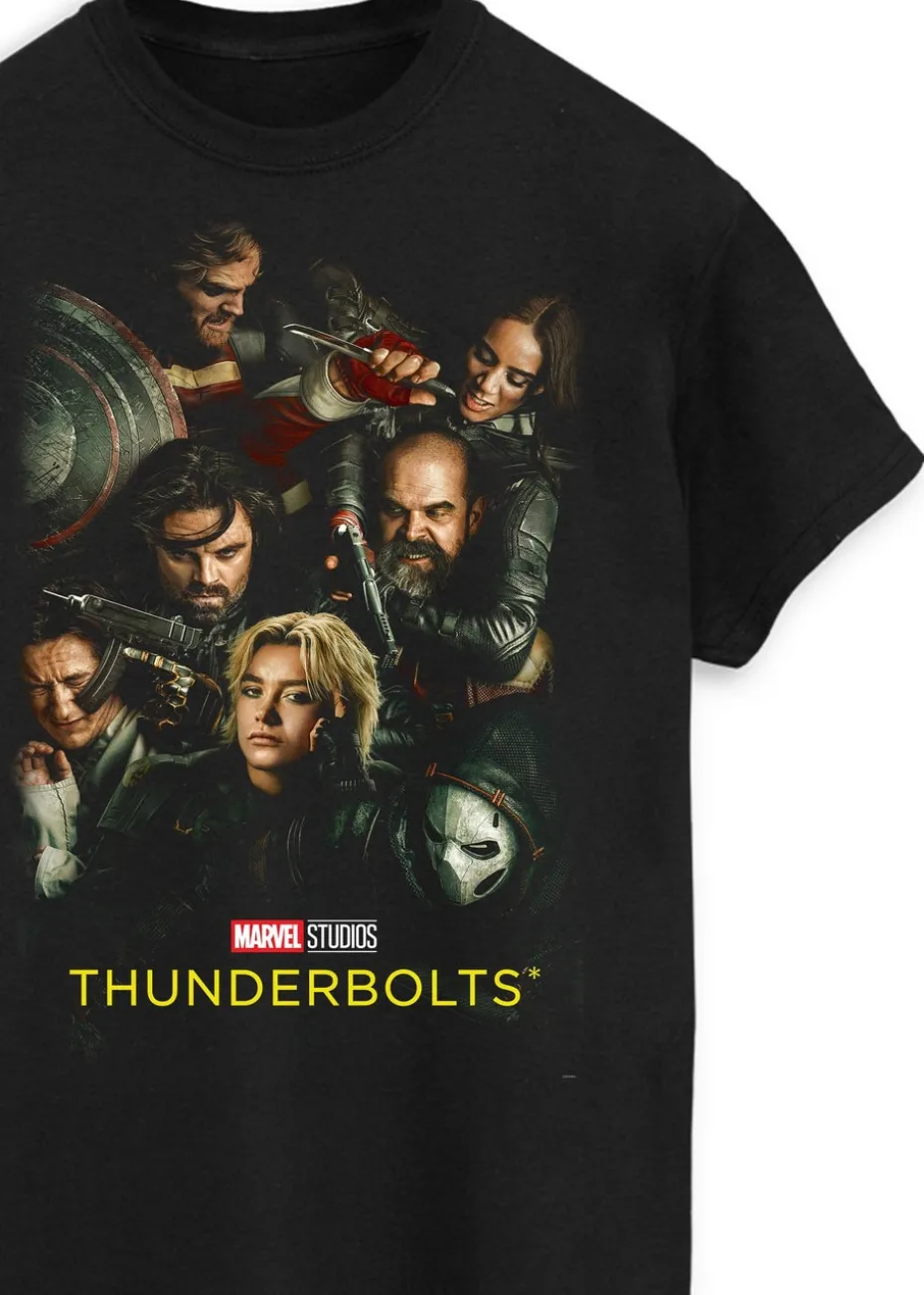 Marvel Thunderbolts* Poster Black Graphic T-Shirt