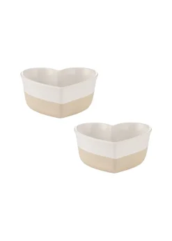Mason Cash Cream Rustic Charm Bakers 2pc