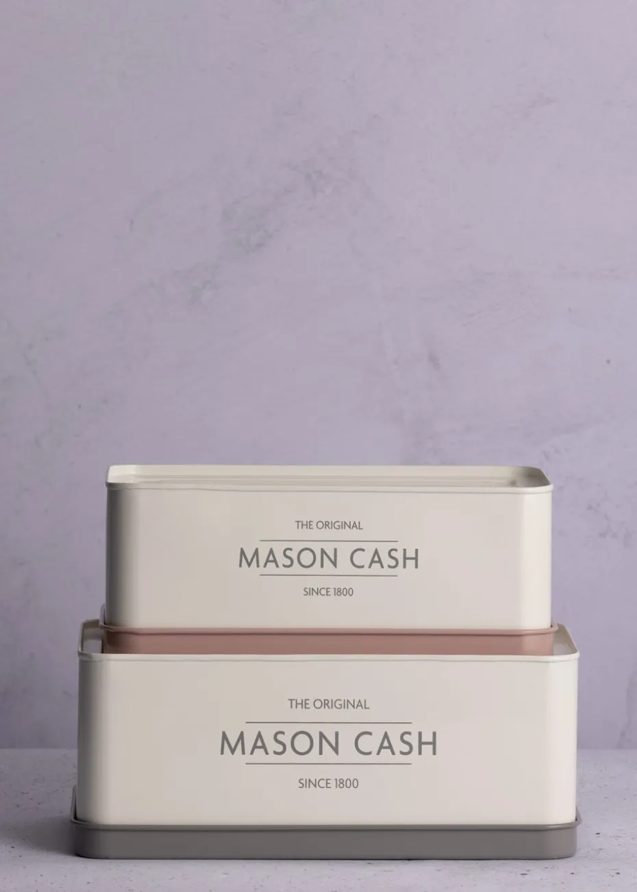 Mason Cash Innovative Kitchen Set of 2 Rectangular Tins