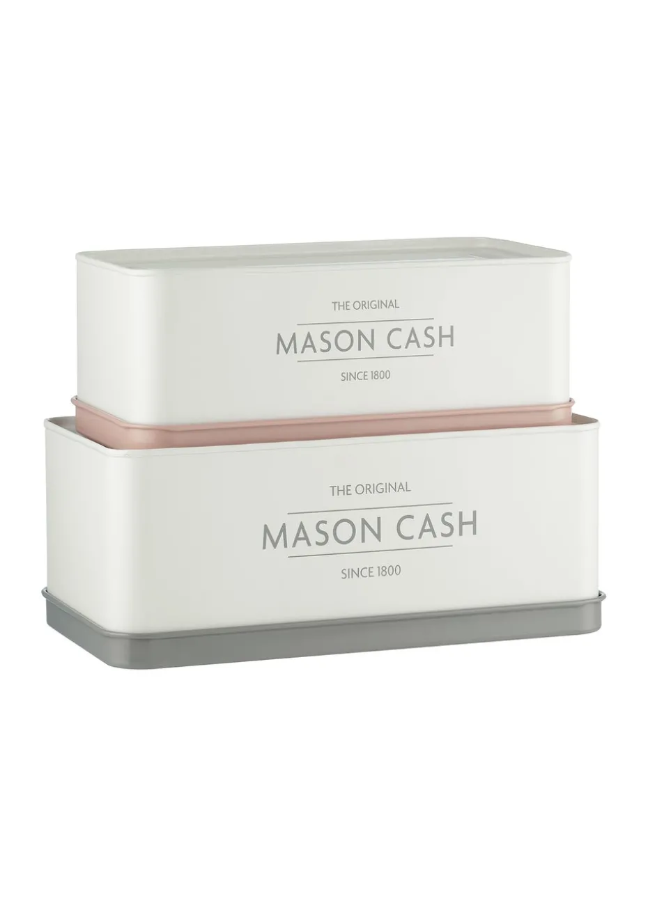 Mason Cash Innovative Kitchen Set of 2 Rectangular Tins