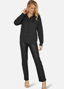 Mela Black Gem Long Sleeve Shirt