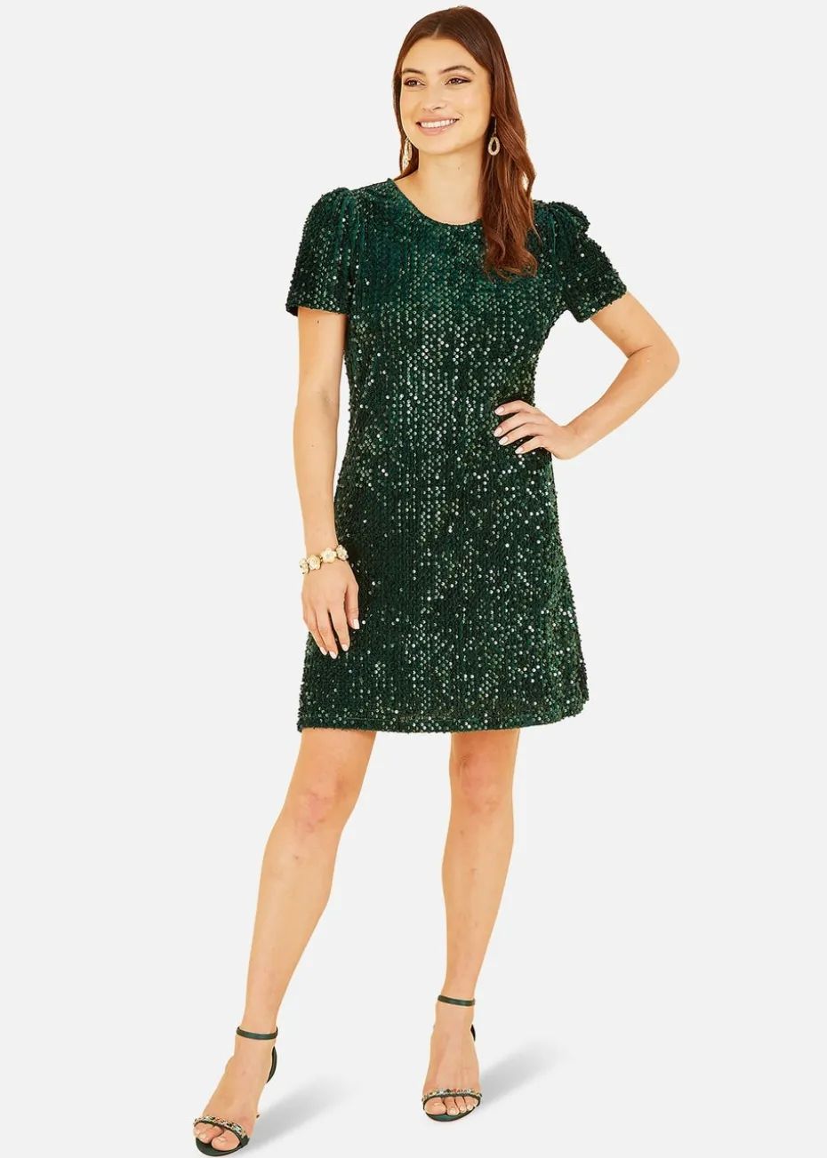 Mela Green Sequin Tunic