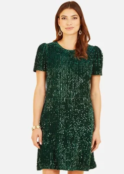Mela Green Sequin Tunic