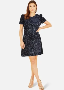Mela Navy Sequin Tunic