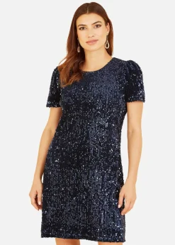 Mela Navy Sequin Tunic