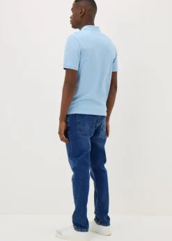 Mid Wash Slim Fit Jeans