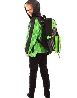 Minecraft Black Creeper & TNT 5 Piece Backpack Set