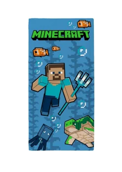 Minecraft Blue Towel