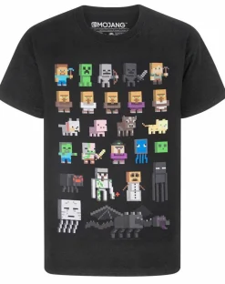 Minecraft Boys Black Sprites T-Shirt (3-15 Years)