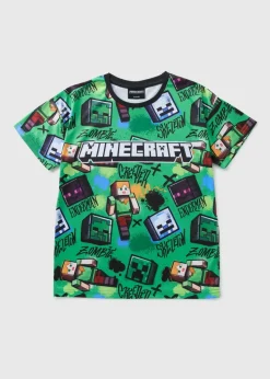 Minecraft Boys Green T-Shirt (5-12yrs)