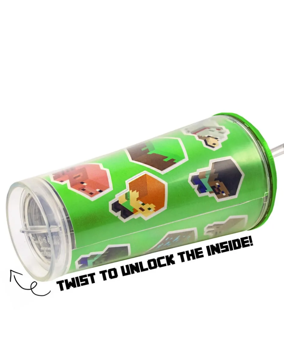 Minecraft Green Personalised Drinks Cup