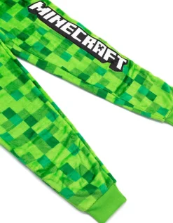 Minecraft  Green Pixelated Creeper Boys Onesie (5-14 Years)