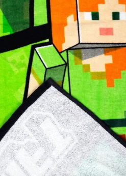 Minecraft Green Plater Beach Pool 100% Cotton Towel