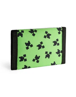 Minecraft Kids Green Creeper & TNT Strap Wallet