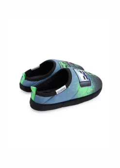 Minecraft Kids Multicoloured Grafitti Slip On Loafer Slippers (11 Younger - 5 Older)