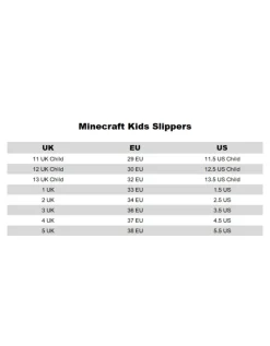 Minecraft Kids Multicoloured Grafitti Slip On Loafer Slippers (11 Younger - 5 Older)