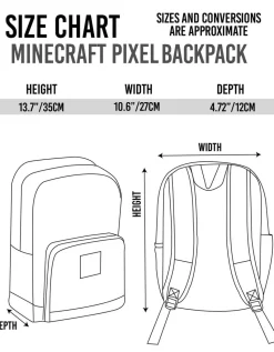 Minecraft Pixel Creeper Backpack
